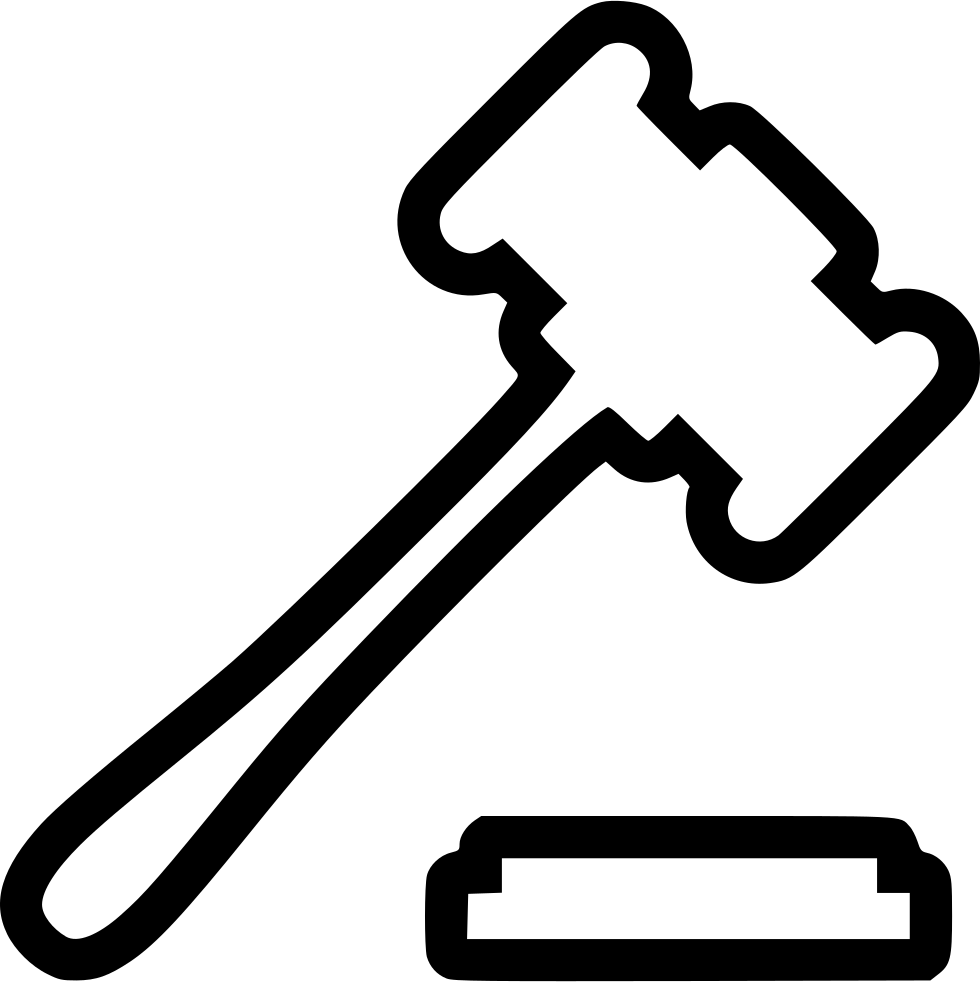 Legal Gavel Icon PNG Image