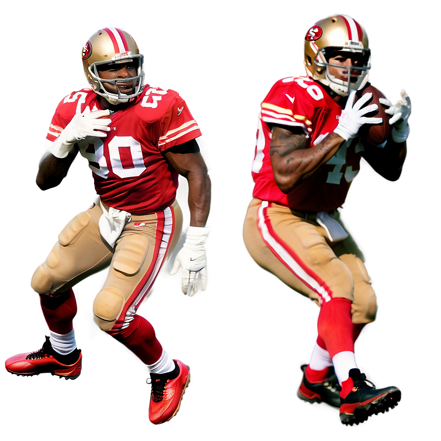 Legendary 49ers Players Collage Png Mhe22 PNG Image