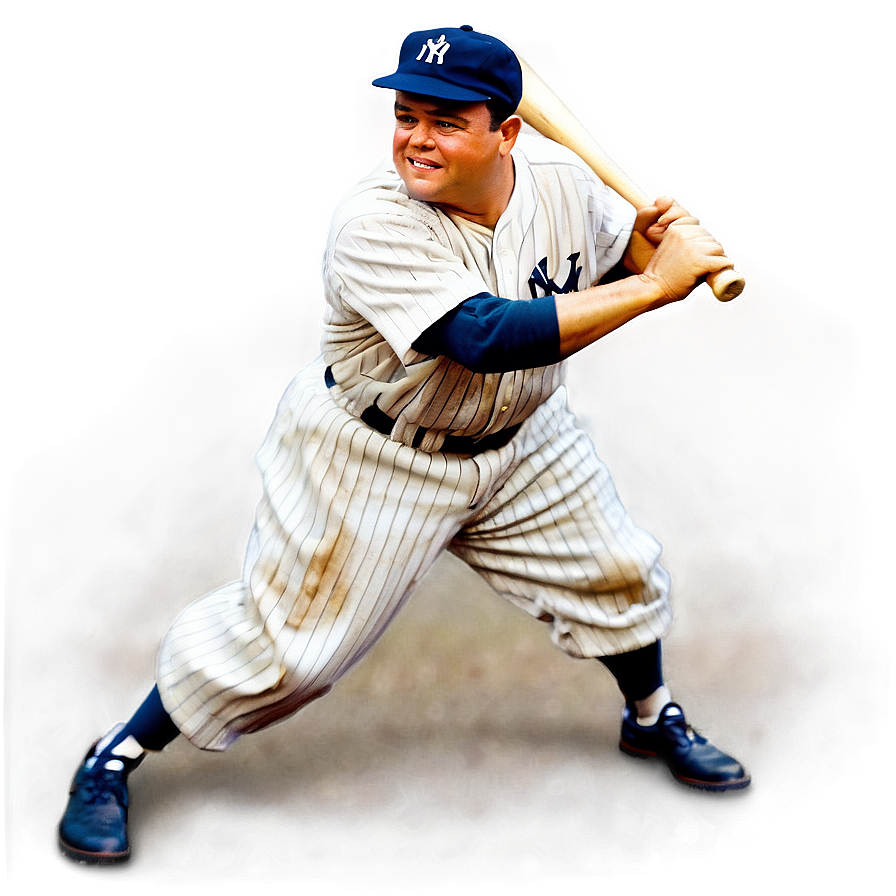 Legendary Babe Ruth Png Yqe97 PNG Image