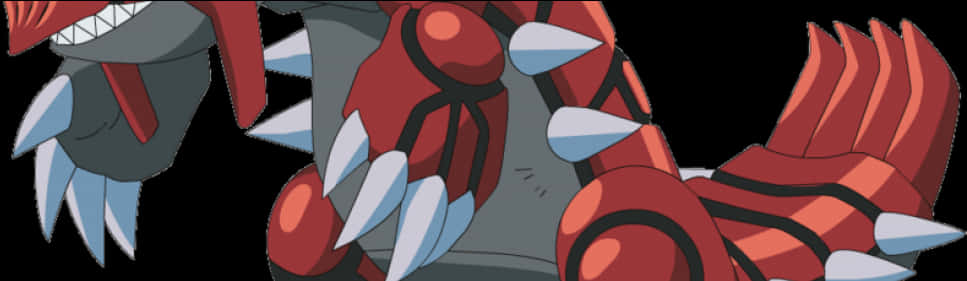 Legendary Pokemon Groudon Illustration PNG Image