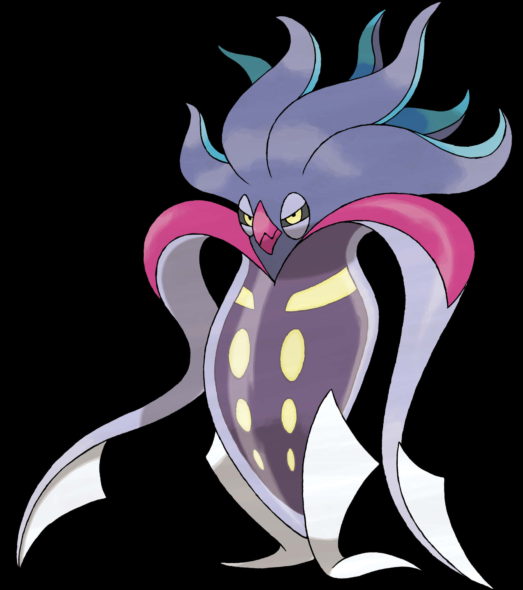 Legendary Pokemon Malamar Illustration PNG Image