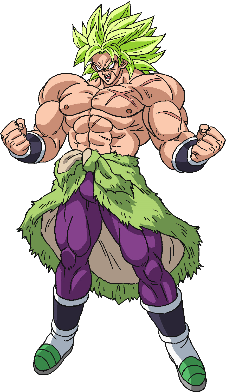 Legendary Super Saiyan Broly Fanart PNG Image