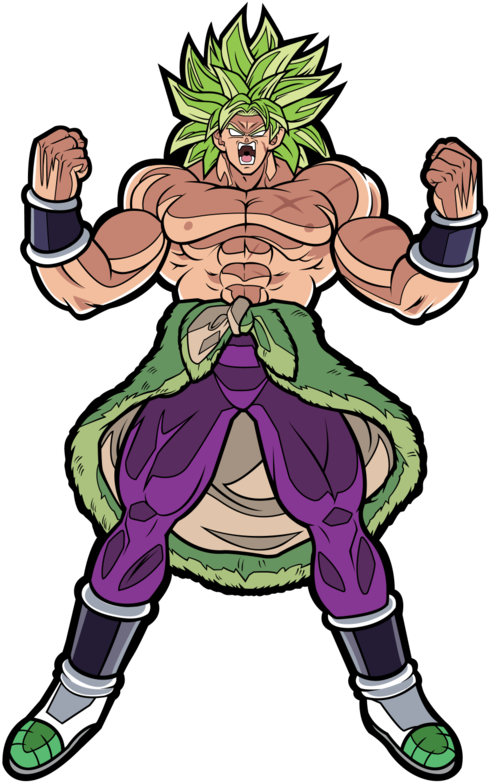 Legendary Super Saiyan Broly Illustration.png PNG Image