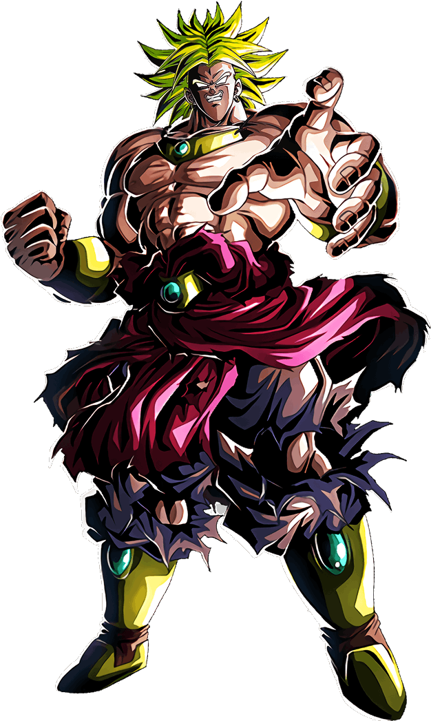 Legendary Super Saiyan Broly Pose PNG Image