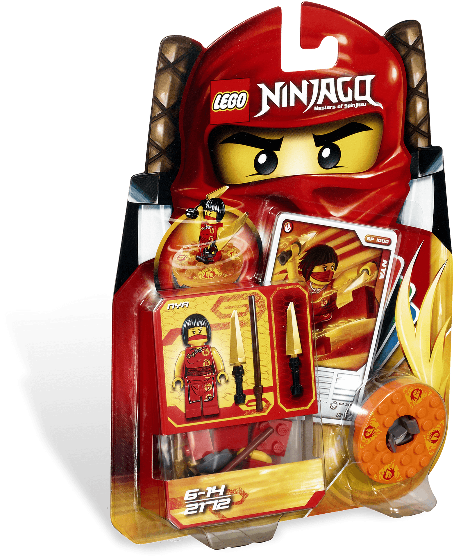 Lego Ninjago Red Ninja Minifigure Pack PNG Image