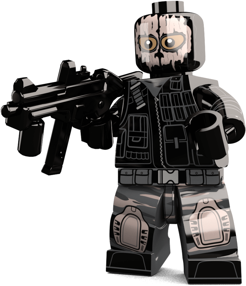 Lego Soldier With Gun PNG Image