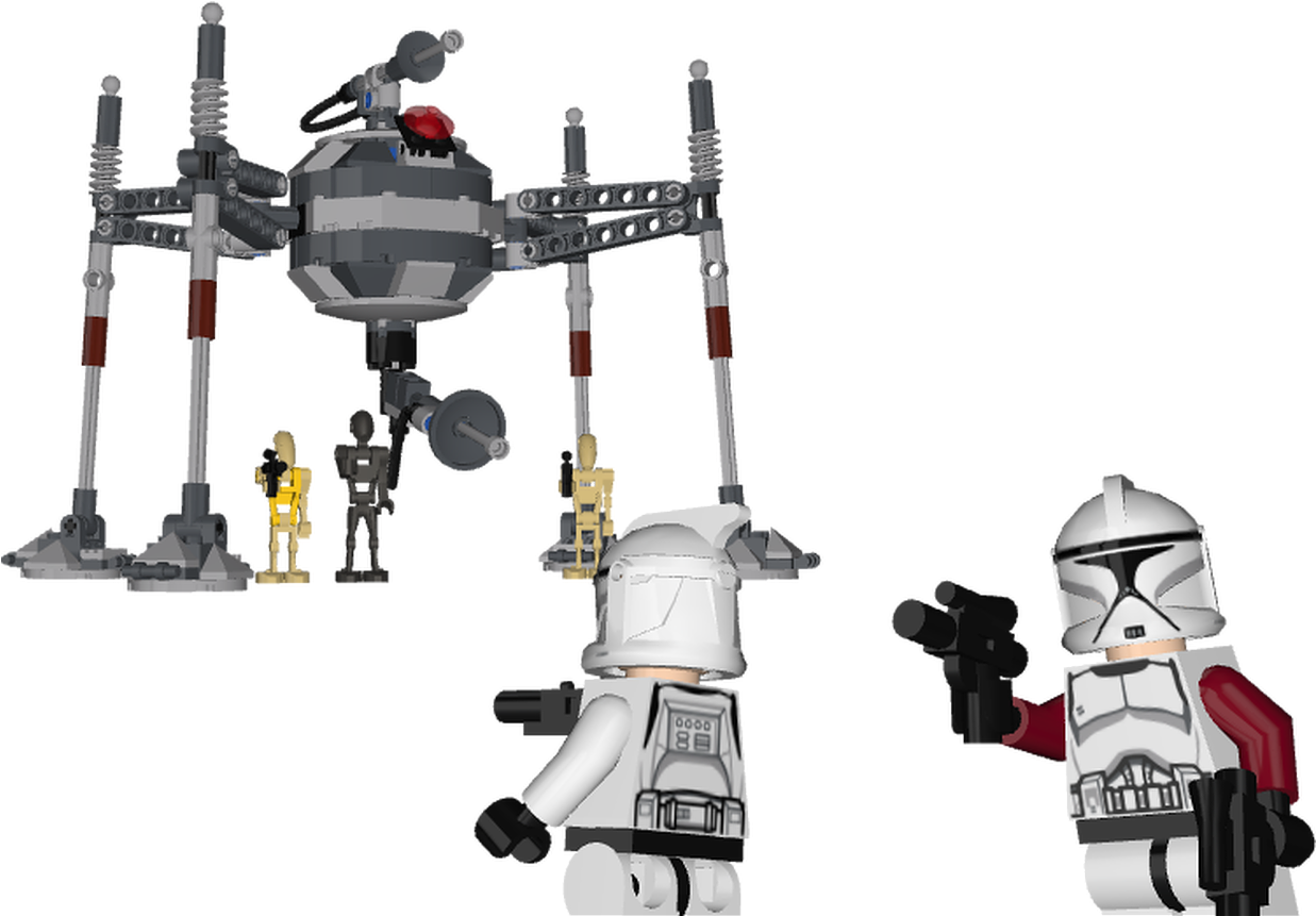 Lego Star Wars Droidsand Clone Trooper PNG Image