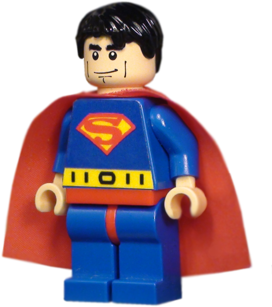 Lego Superman Figure PNG Image