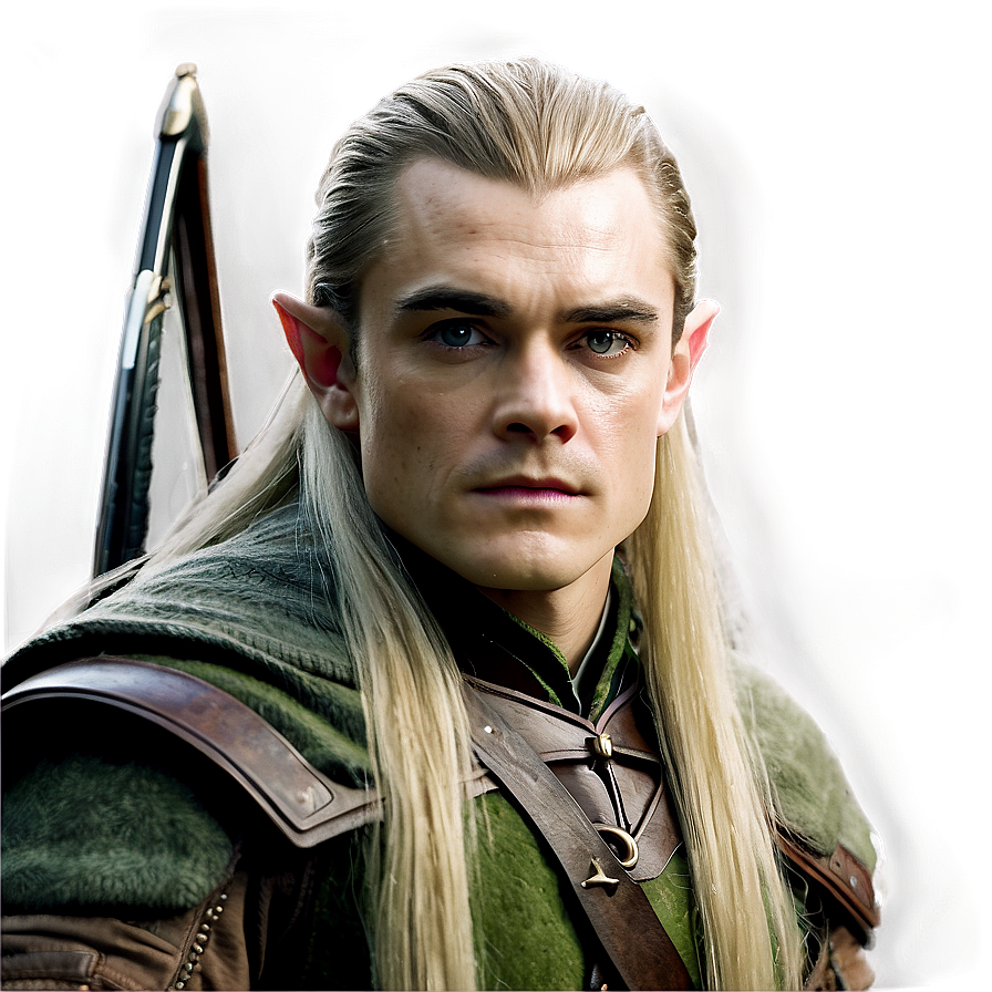 Legolas Greenleaf Portrait Png Ulq PNG Image