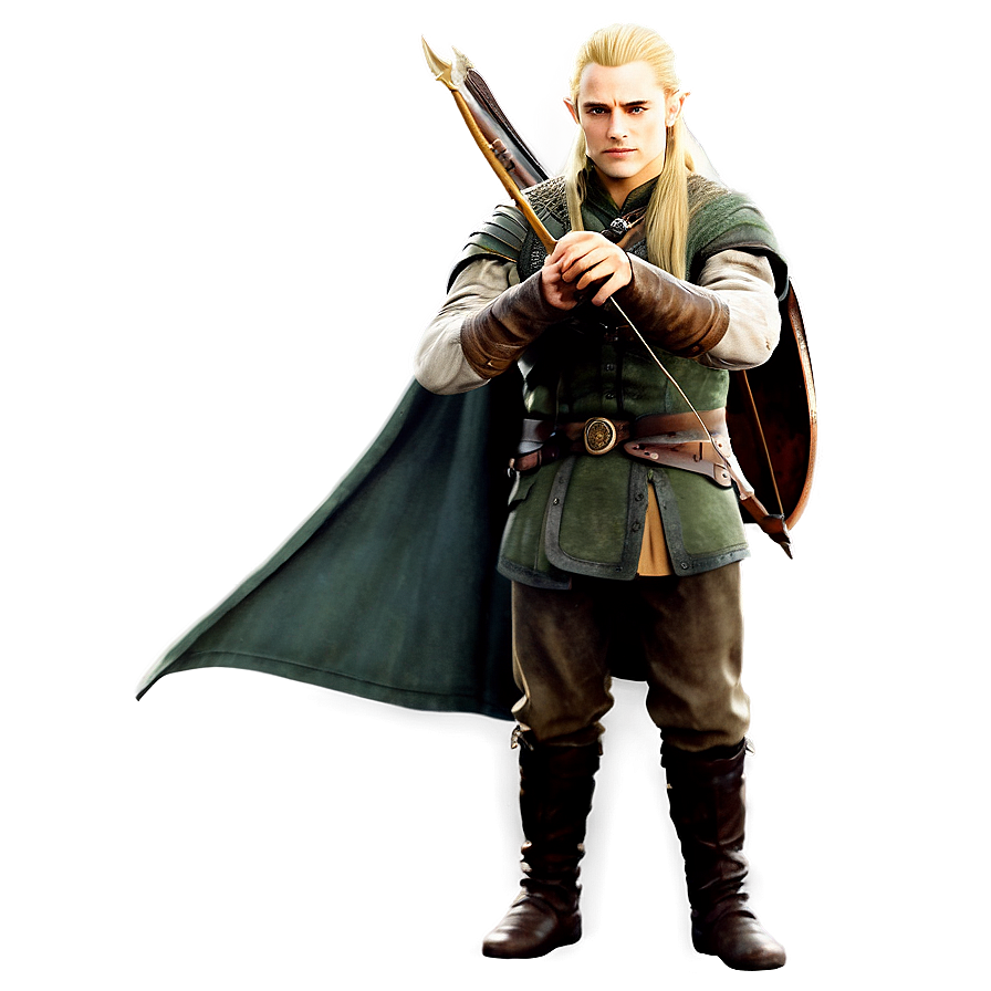 Legolas Lord Of The Rings Png Vcr PNG Image