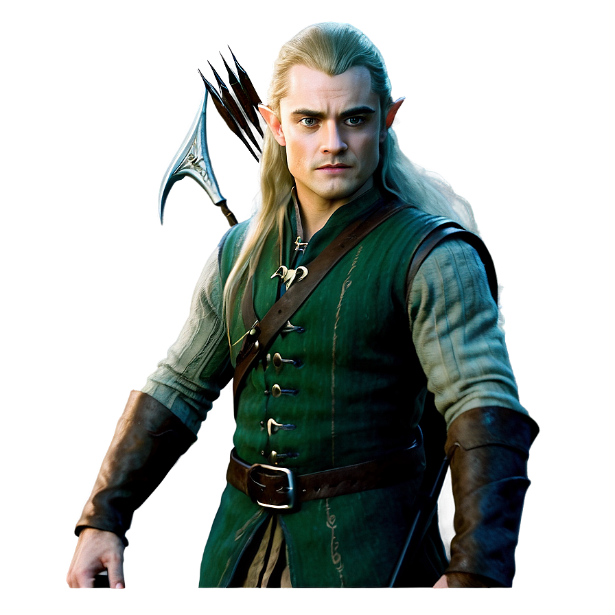 Legolas Vintage Artwork Png Ams80 PNG Image