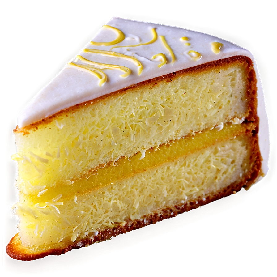 Lemon Cake Slice Png 34 PNG Image