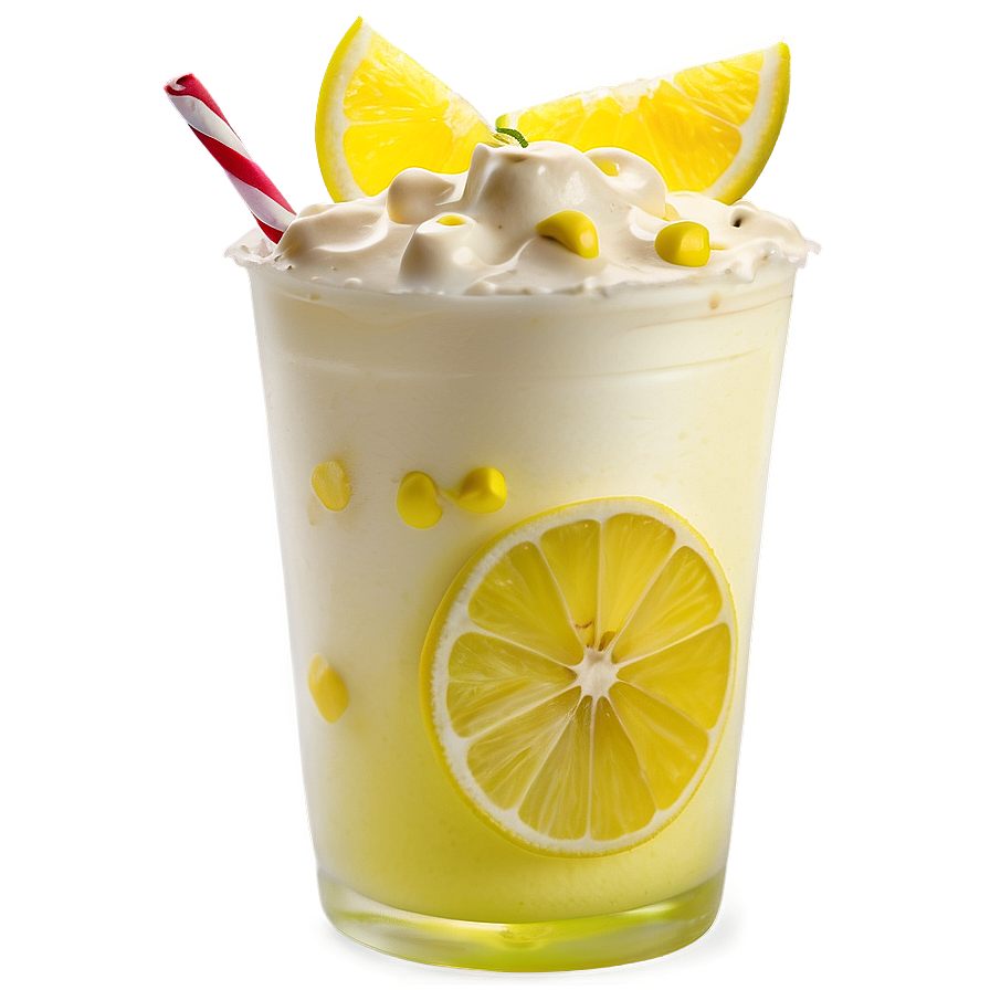 Lemon Milkshake Png Fcr PNG Image