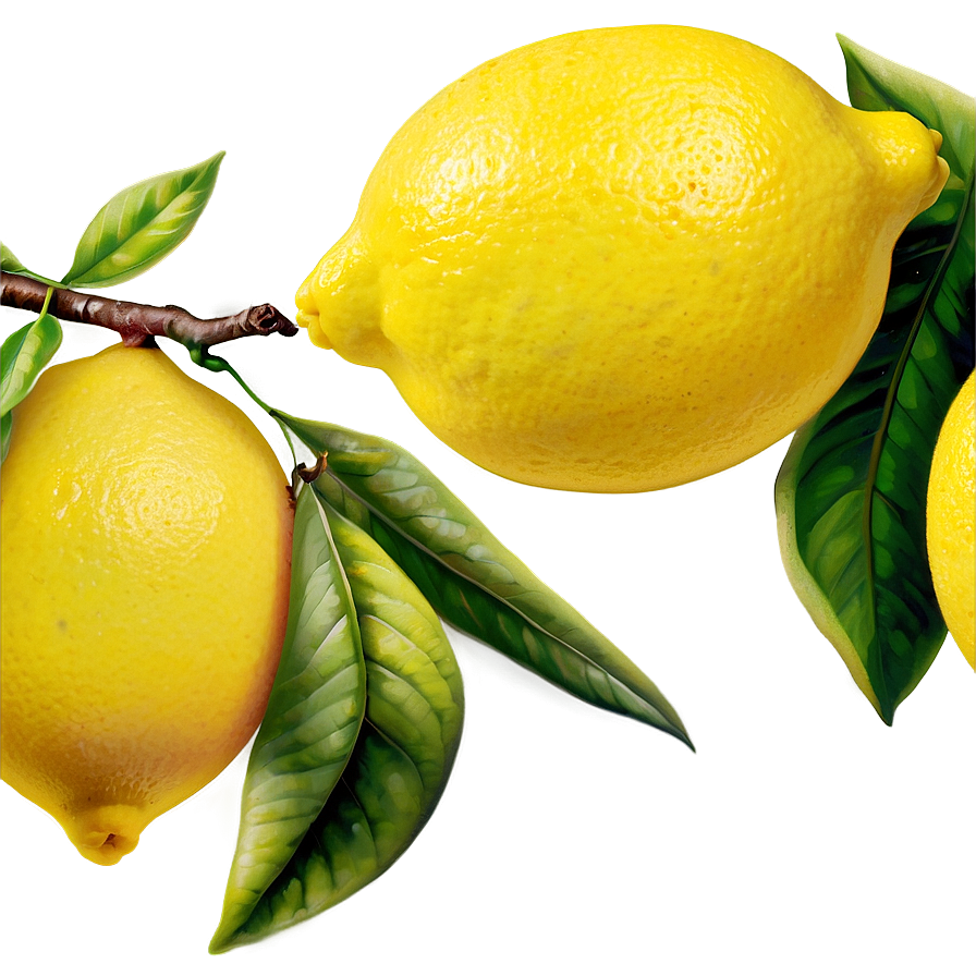 Lemon On Branch Png Idf38 PNG Image