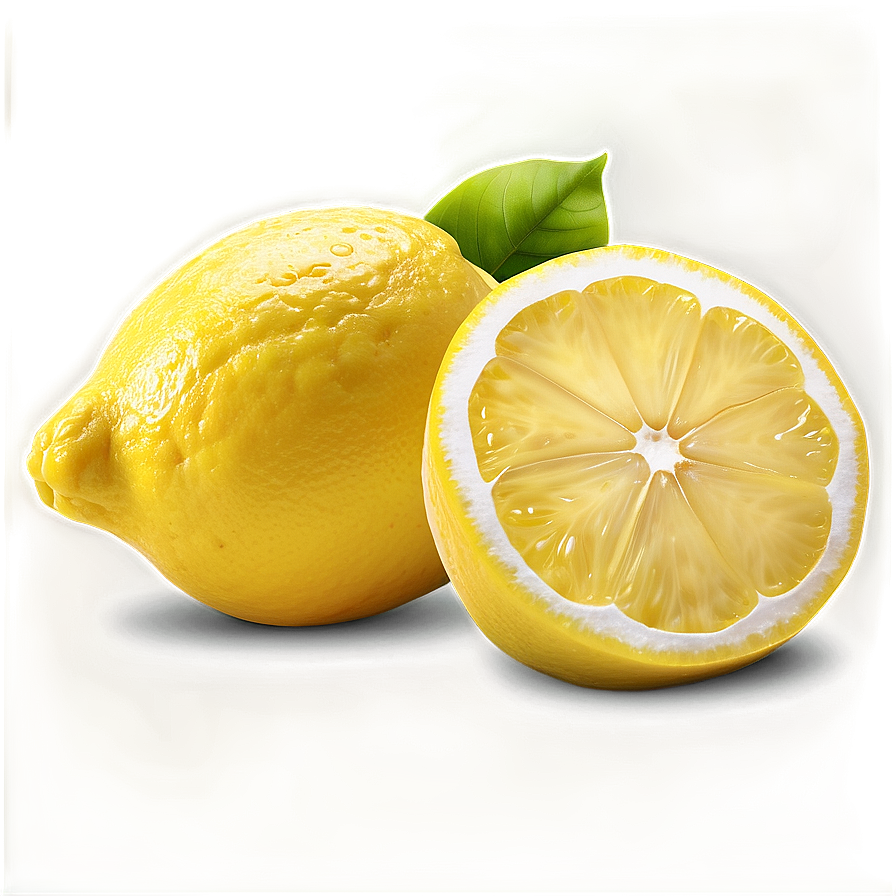 Lemon On White Background Png Mri99 PNG Image