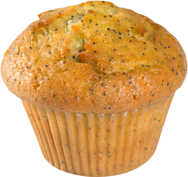 Lemon Poppy Seed Muffin PNG Image