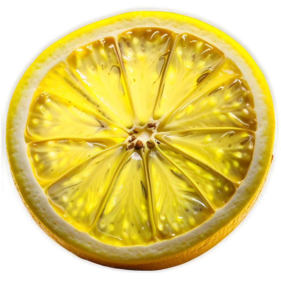 Lemon Slice Top View Png 05042024 PNG Image