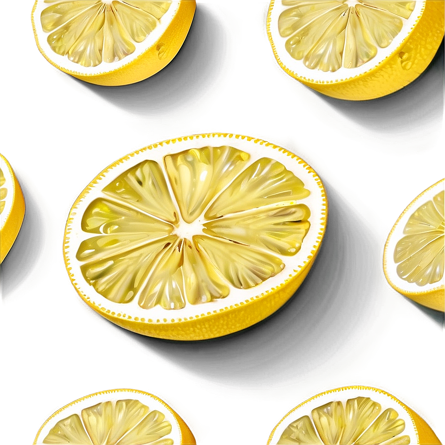 Lemon Slice Top View Png Poe92 PNG Image