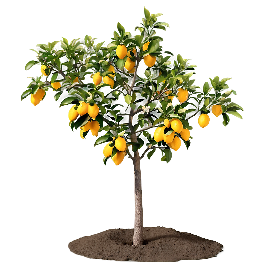 Lemon Tree In Spring Png Vjl21 PNG Image