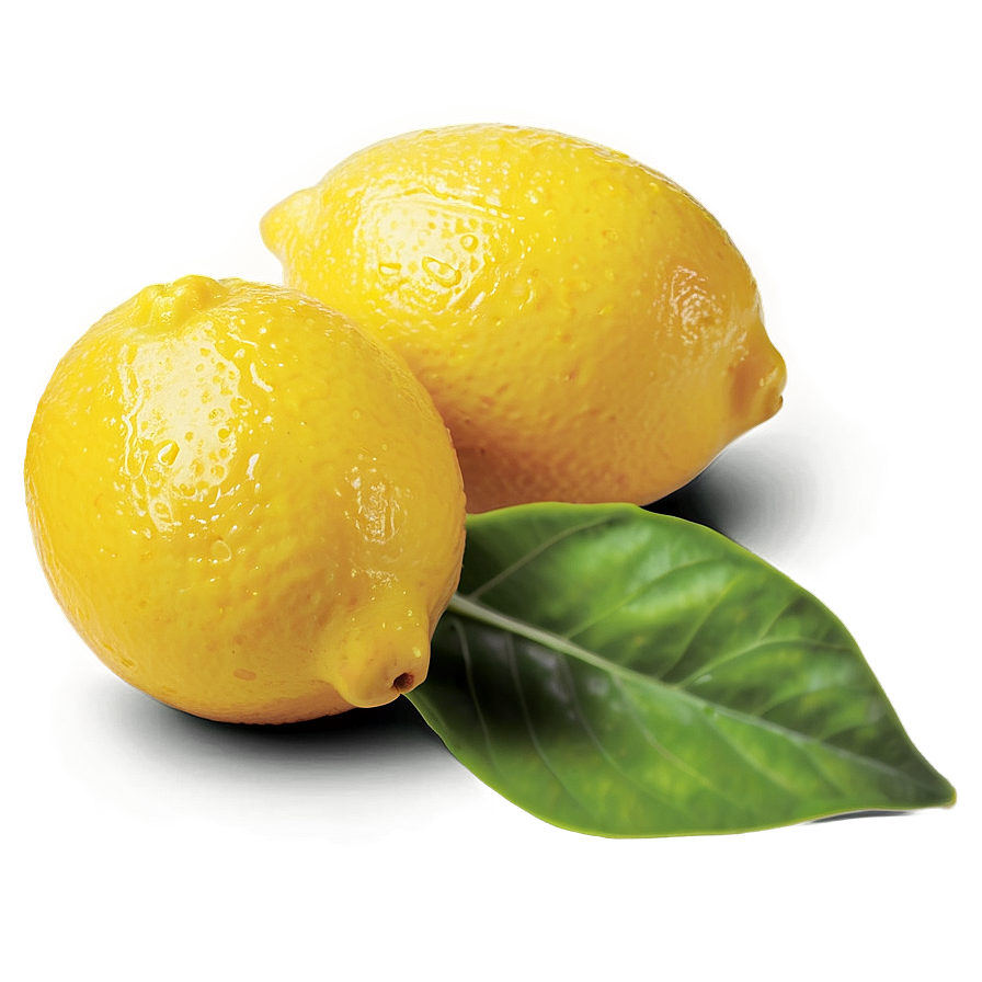 Lemon With Leaf Png 05042024 PNG Image