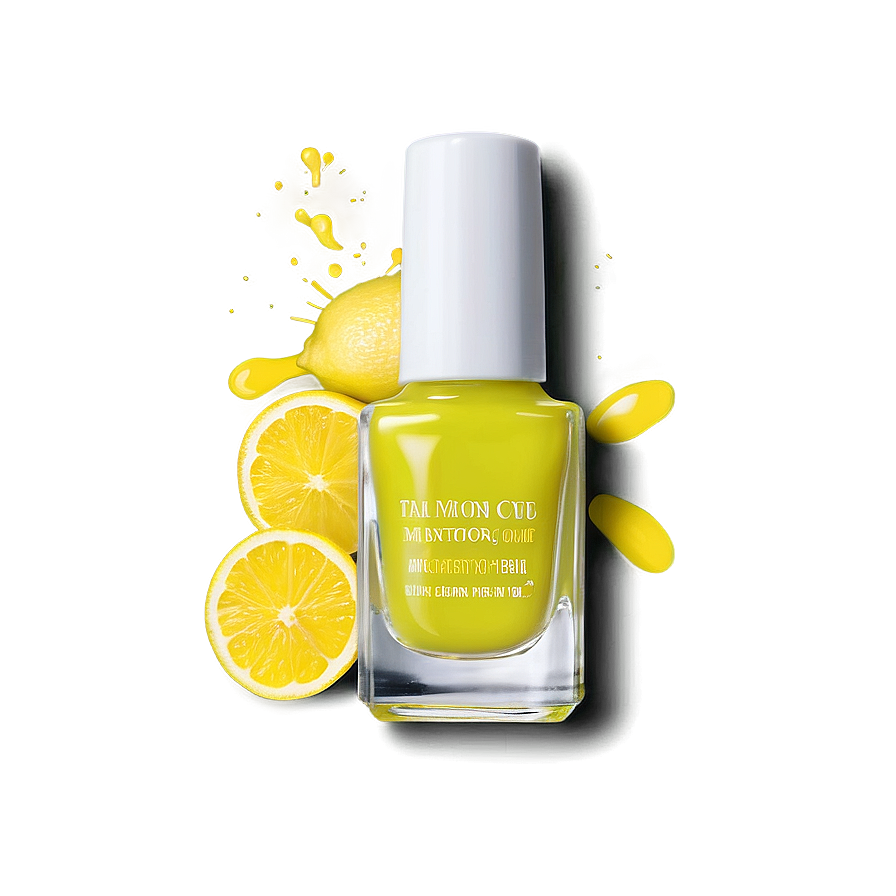 Lemon Yellow Nail Polish Png 99 PNG Image