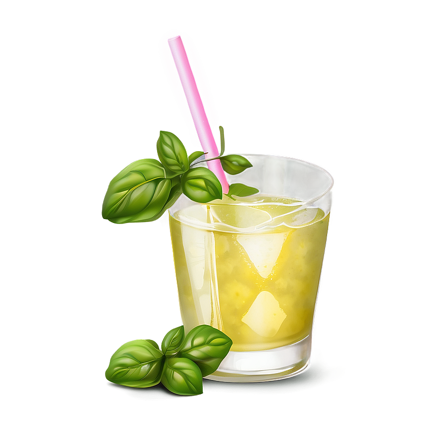 Lemonade With Basil Png 05252024 PNG Image