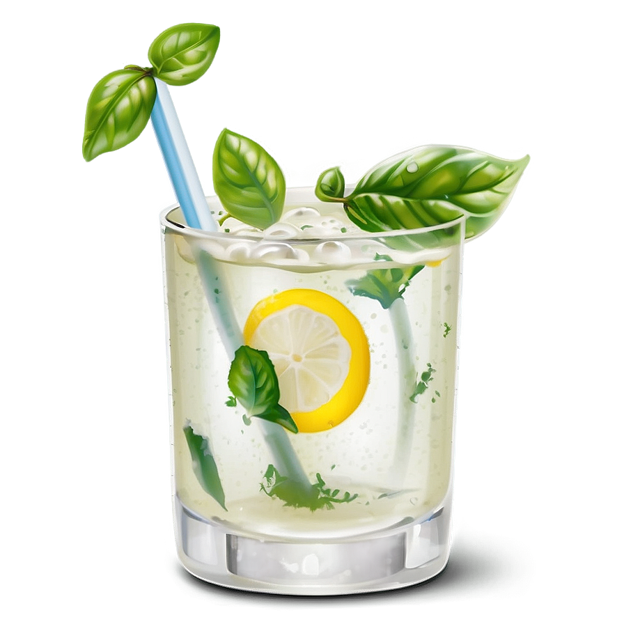 Lemonade With Basil Png 58 PNG Image