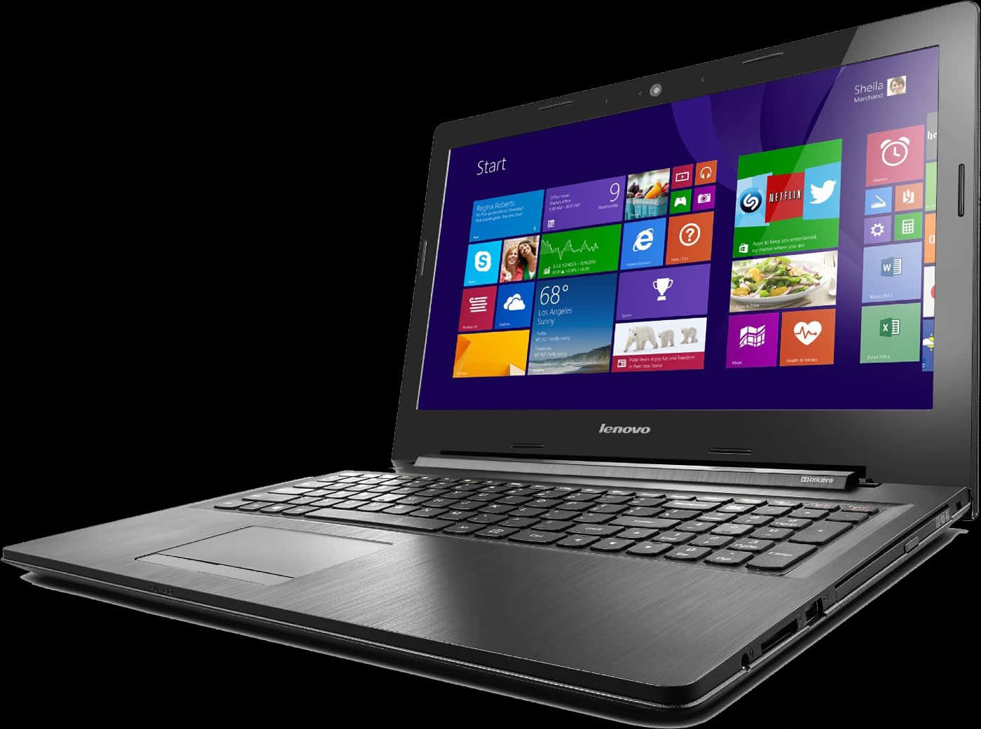 Lenovo Laptop Windows8 Interface PNG Image