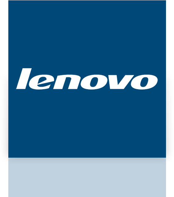 Lenovo Logo Blue Background PNG Image