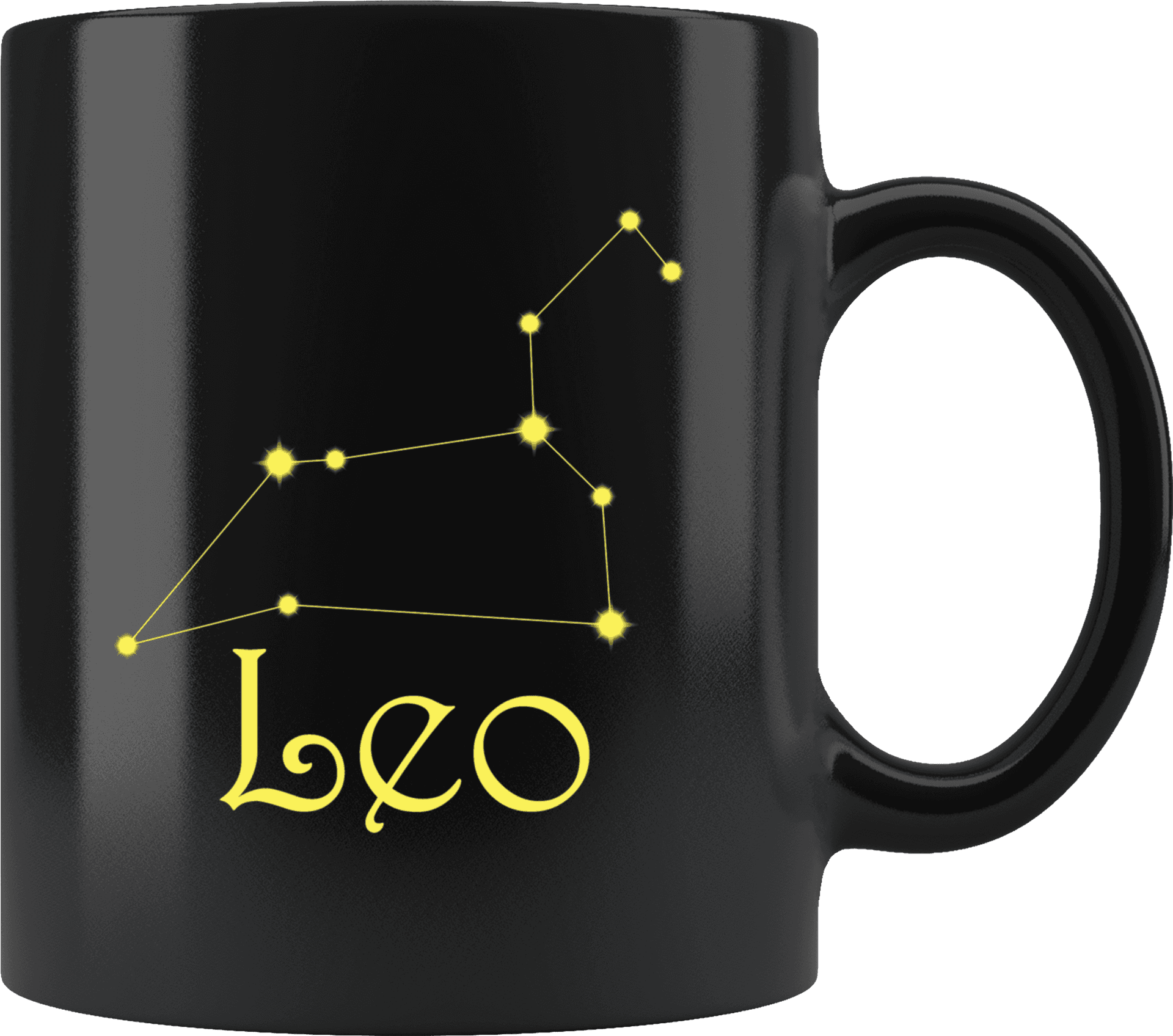 Leo Constellation Coffee Mug PNG Image