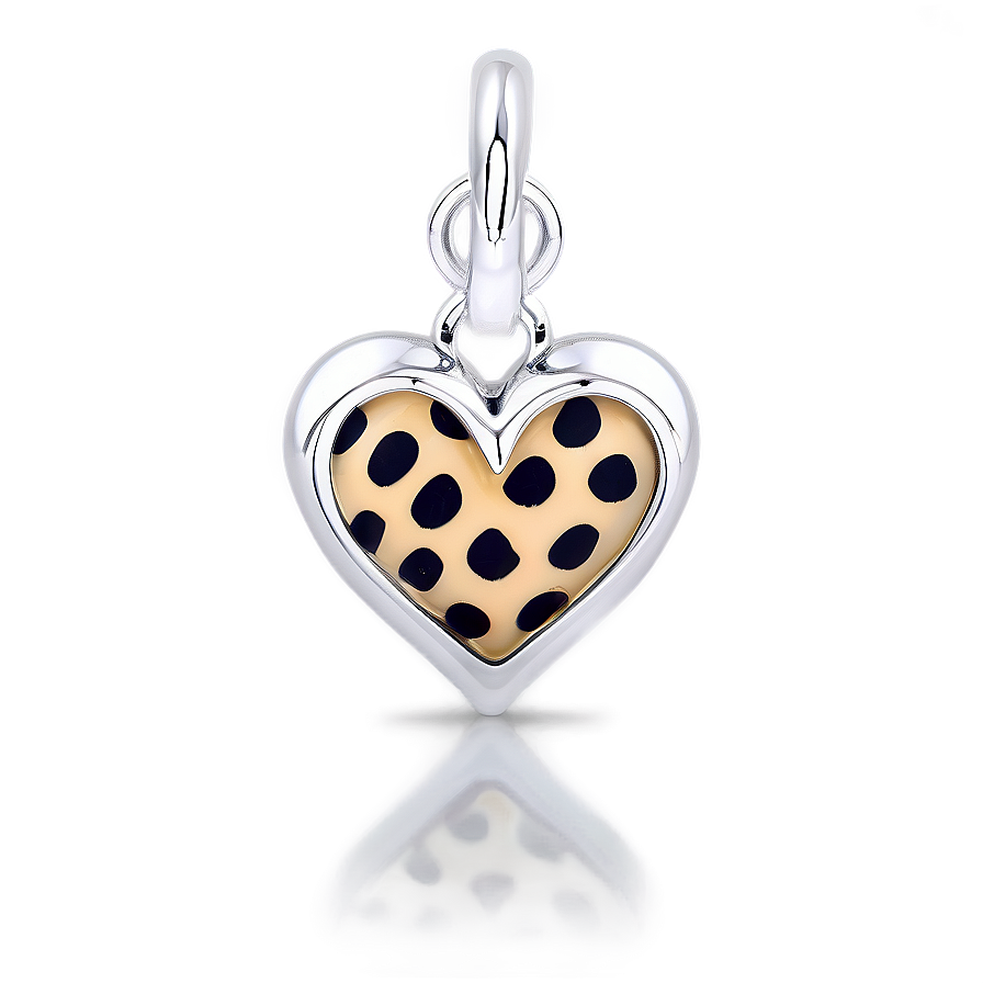 Leopard Heart Charm Png Vkt75 PNG Image