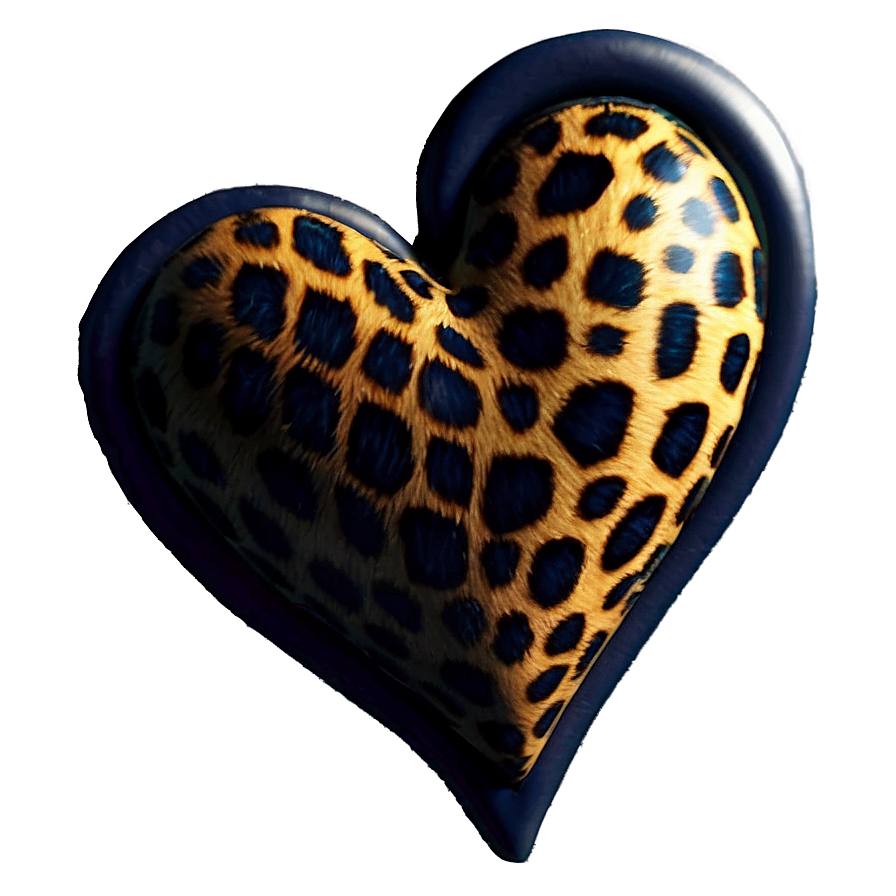 Leopard Heart Decor Png Bks PNG Image