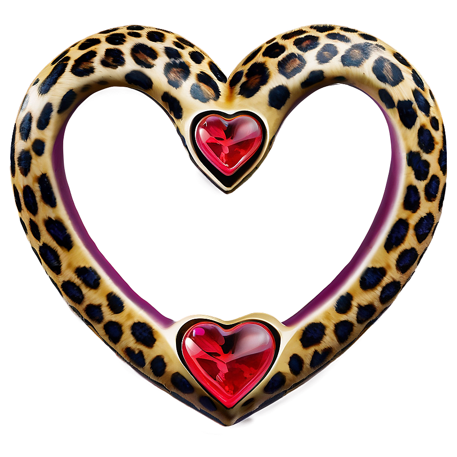 Leopard Heart Fantasy Png Xaj PNG Image