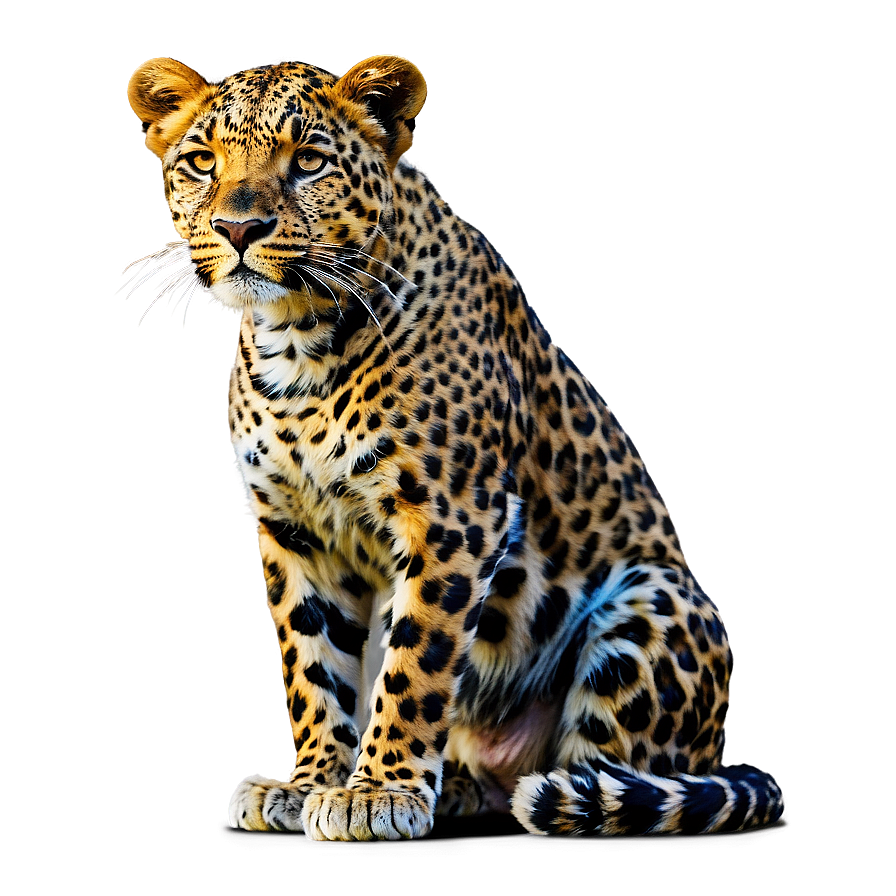 Leopard In African Savannah Png Beo PNG Image