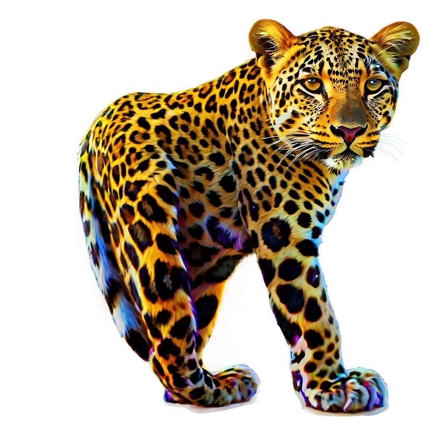 Leopard In Sunset Glow Png 06112024 PNG Image