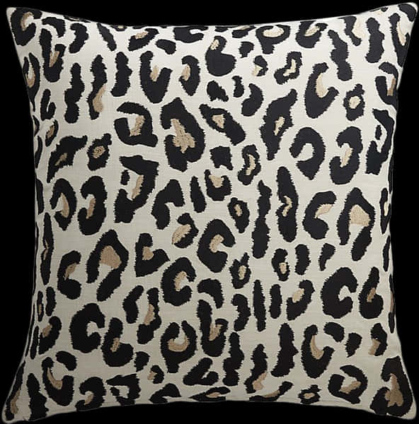 Leopard Print Cushion Cover PNG Image