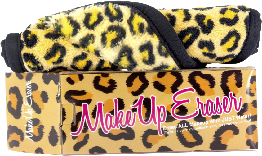 Leopard Print Makeup Eraserwith Box PNG Image