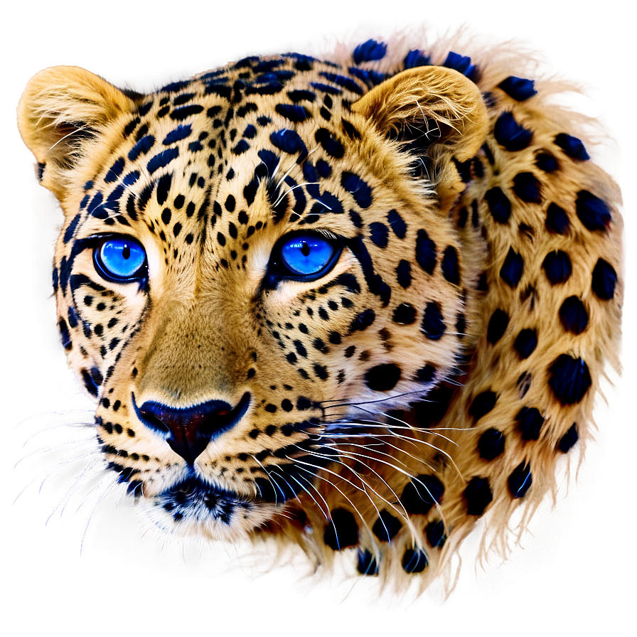 Leopard With Blue Eyes Png 85 PNG Image