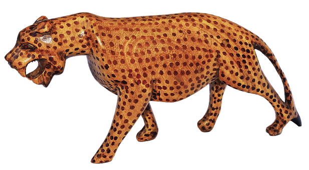 Leopardon Black Background PNG Image