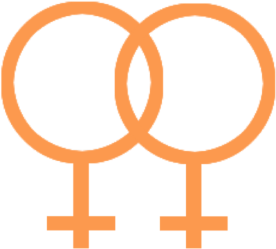 Lesbian Symbol Graphic PNG Image