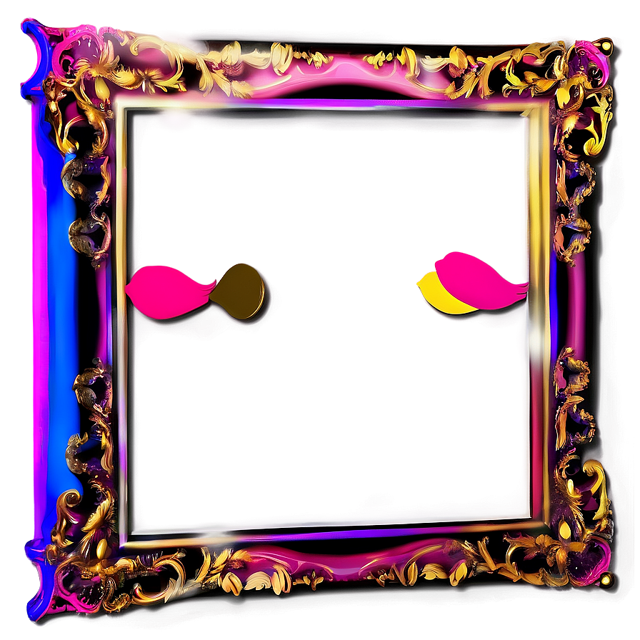 Lets Glow Crazy Photo Booth Frame Png Uvj90 PNG Image