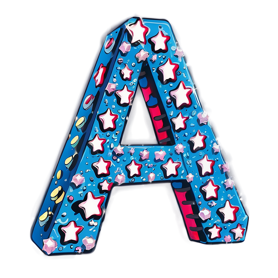 Letter A In A Star Png Mmj39 PNG Image