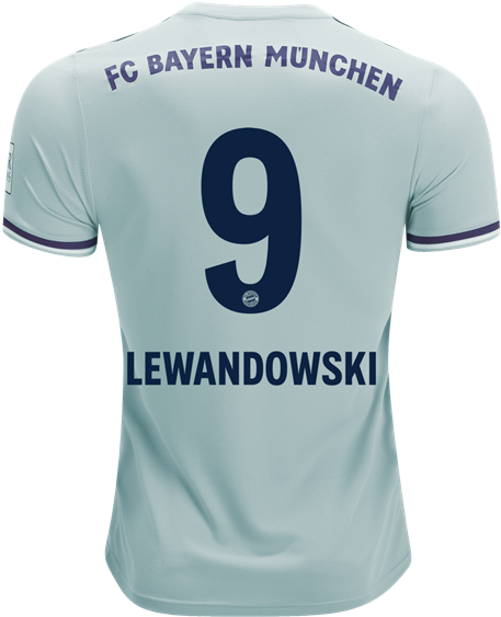 Lewandowski Bayern Munich Jersey Number9 PNG Image