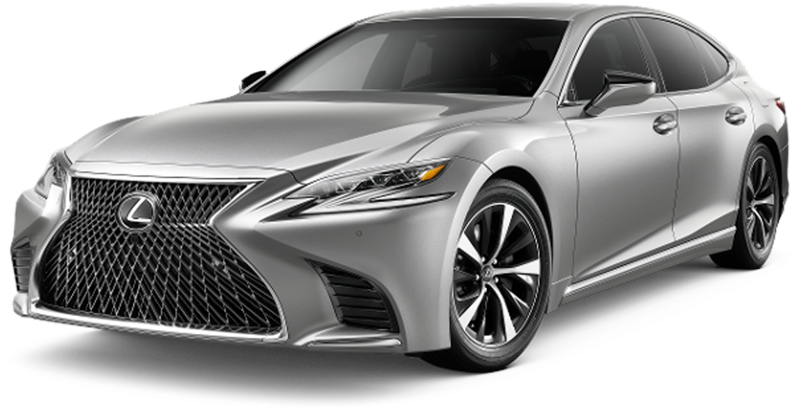 Lexus Luxury Sedan Silver Profile PNG Image