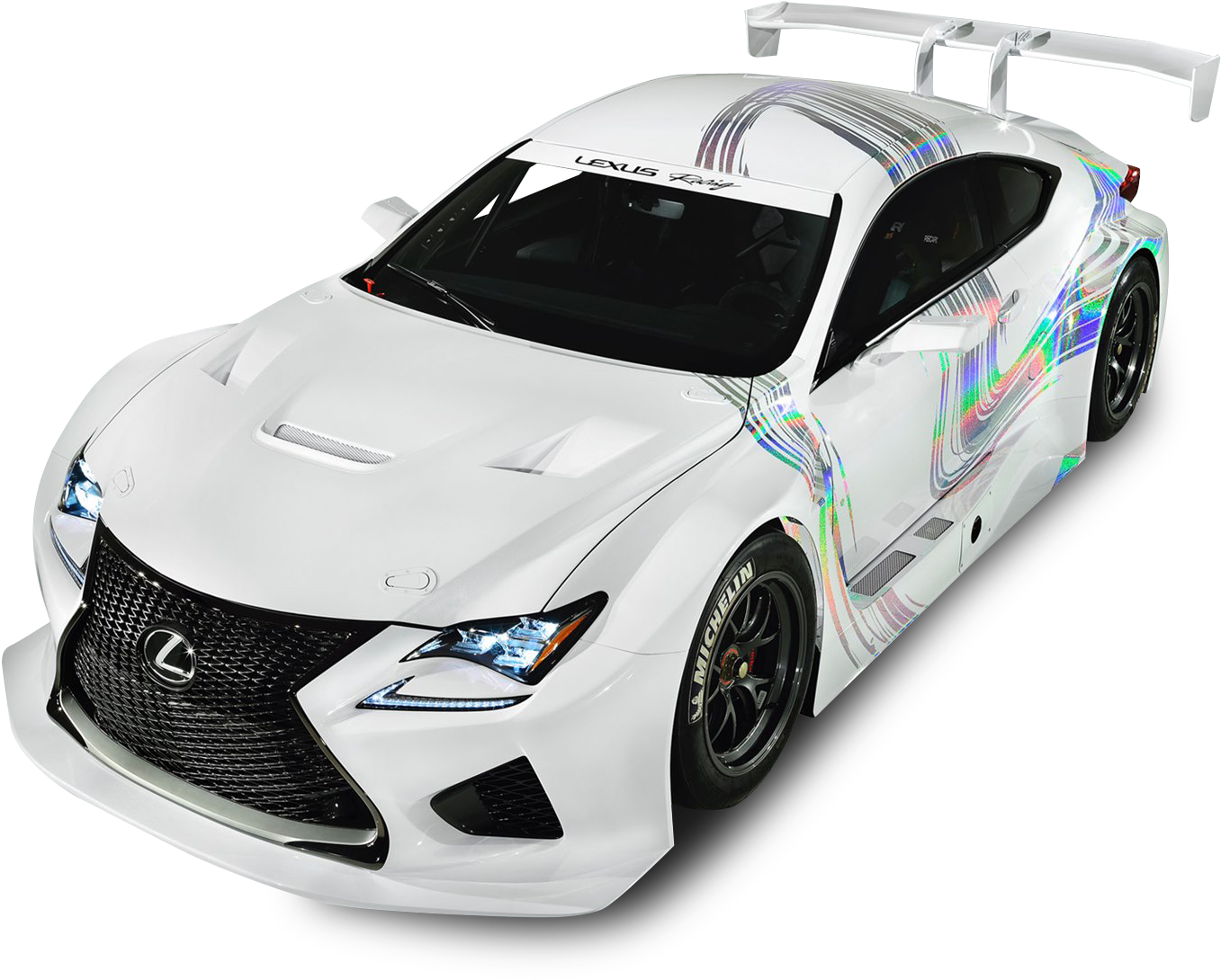 Lexus R C F Track Edition Angled View PNG Image