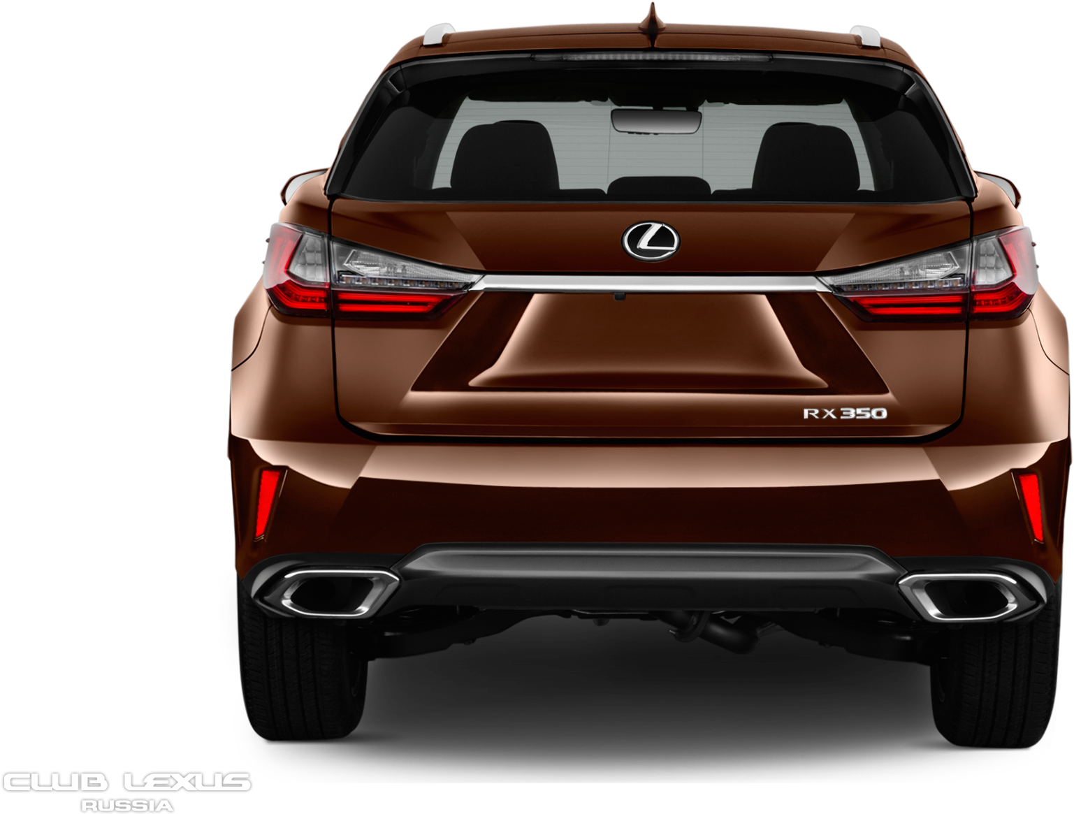 Lexus R X350 Rear View Brown PNG Image