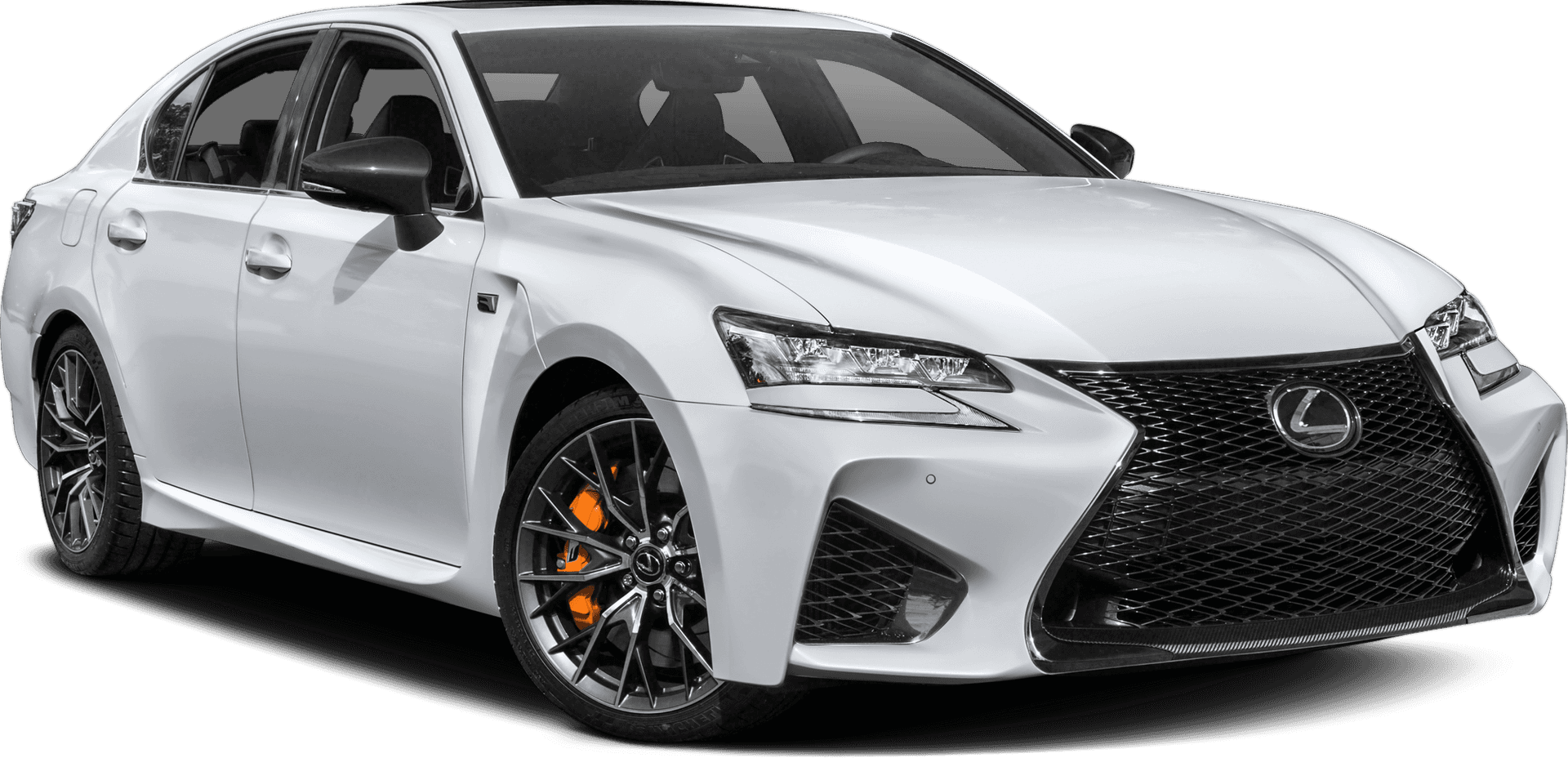 Lexus White Sedan Luxury Car PNG Image