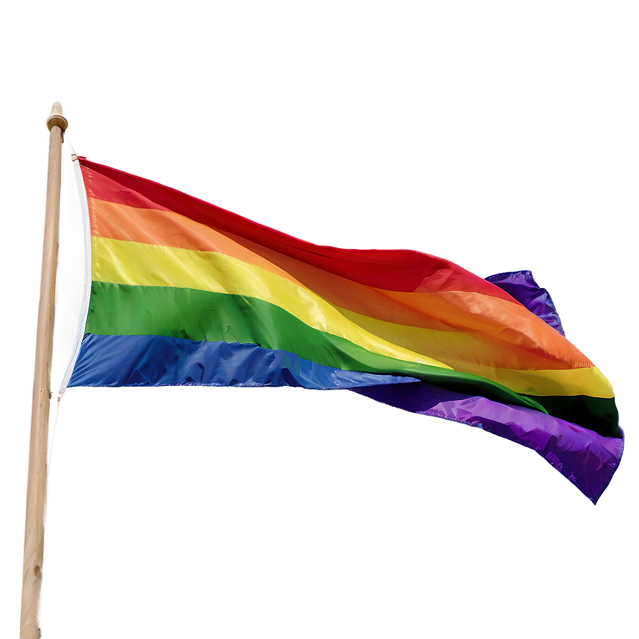 Lgbt Flag Waving Png Opk72 PNG Image