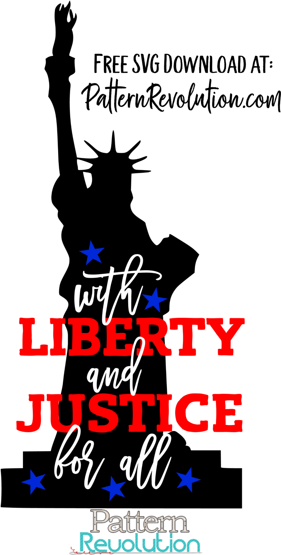 Liberty_and_ Justice_ Patriotic_ Graphic PNG Image