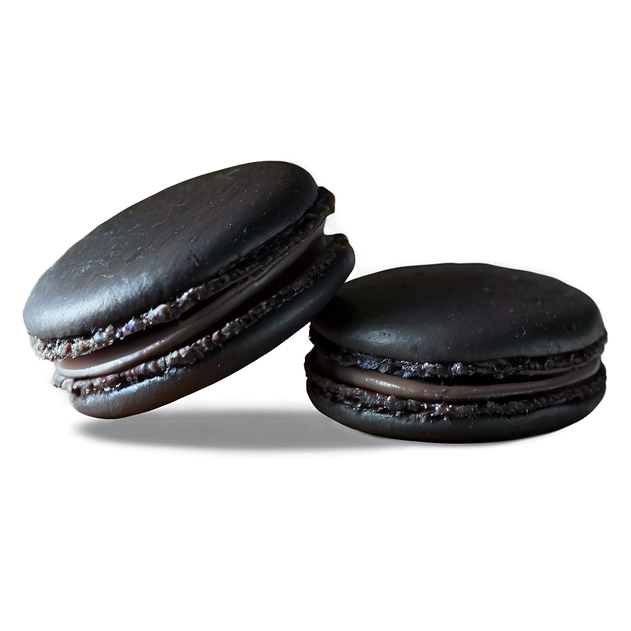 Licorice Macaron Png Ija PNG Image